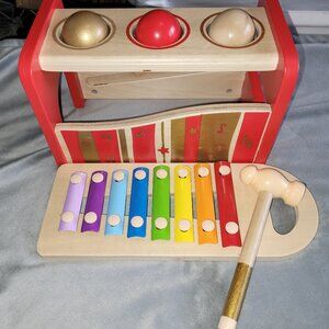 Hape Pound and Tap Bench and Xylophone 30th Anniversary Edition